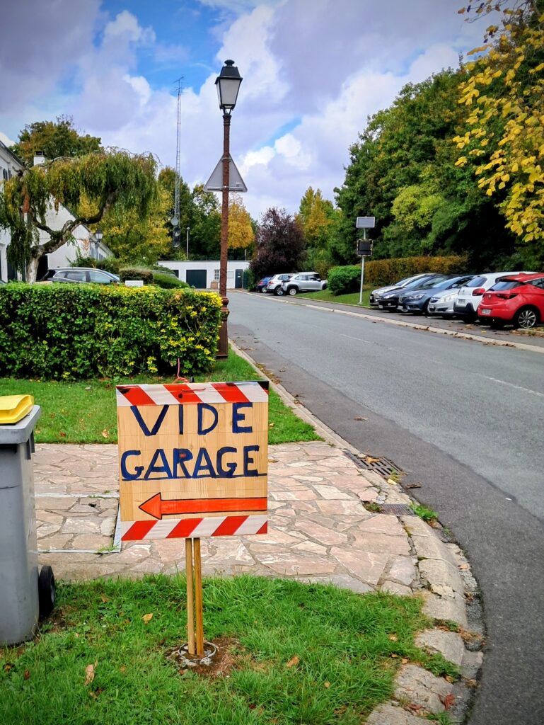 Panneau "vide garage"